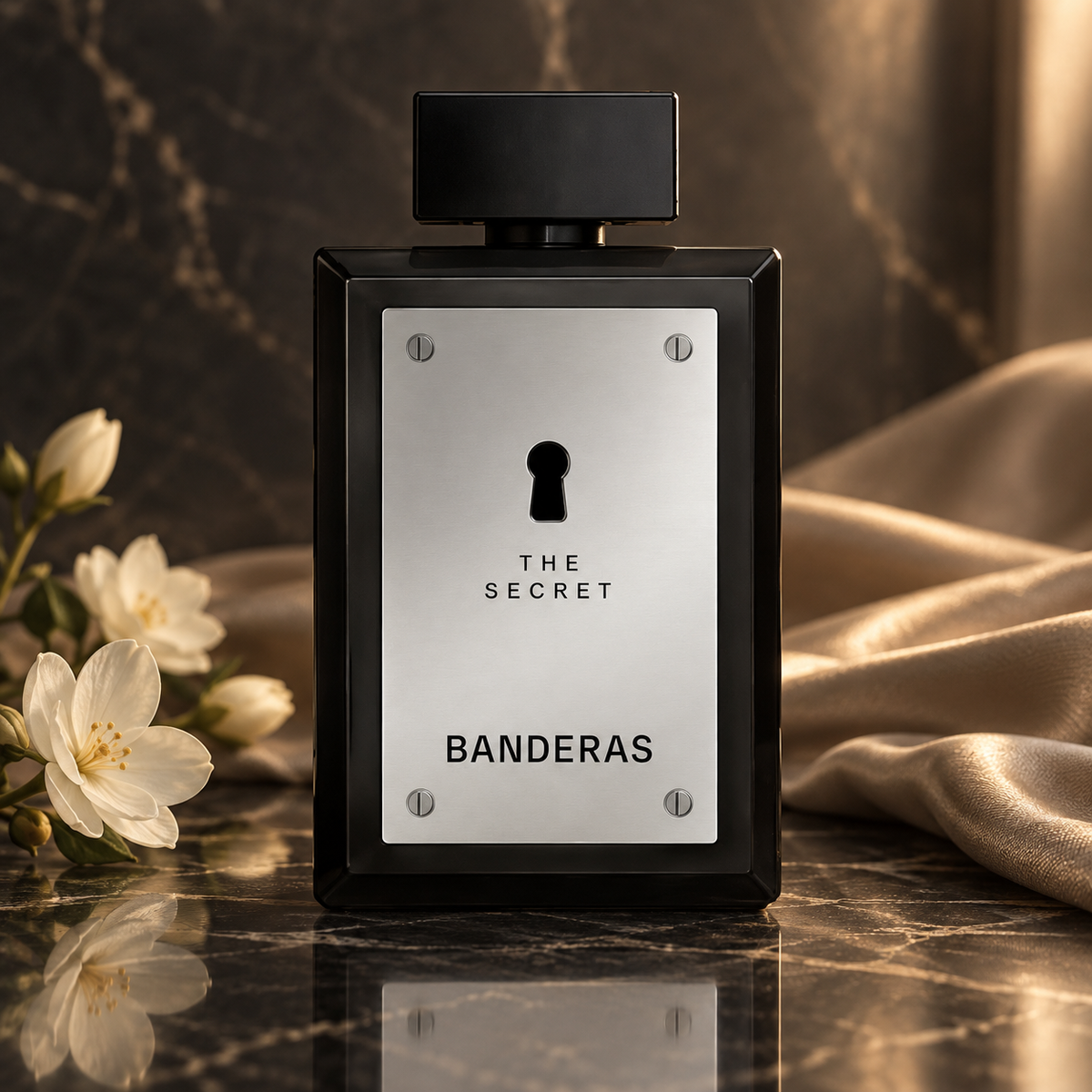 Banderas The Secret 200 ml – scena editoriale NewBelle