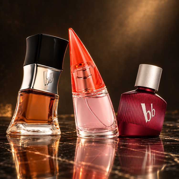 Bruno Banani: Magnetic Woman, Absolute Woman, Loyal Man — scena su marmo nero