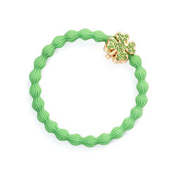 By Eloise London Gold Diamanté Clover Leaf Apple Green unico