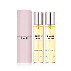 Chanel Chance EDT ricaricabile 20 ml + EDT ricarica 2 x 20 ml (donna) 20 ml