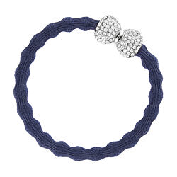 By Eloise London Silver Diamanté Bow unico