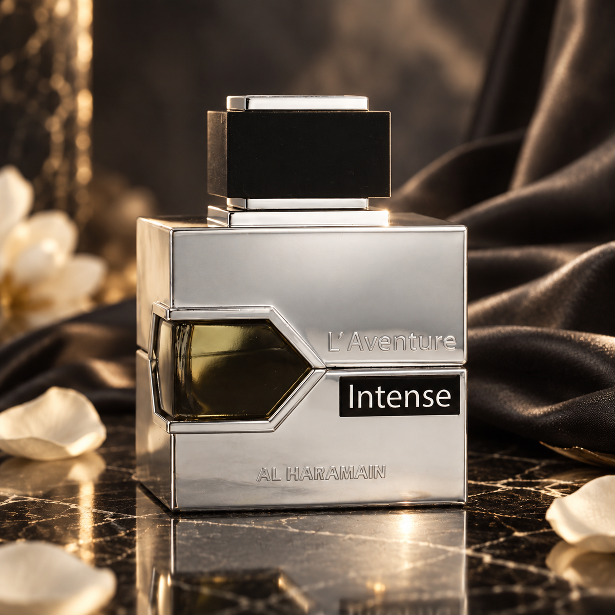 Al Haramain L'Aventure Intense – scena luxury NewBelle