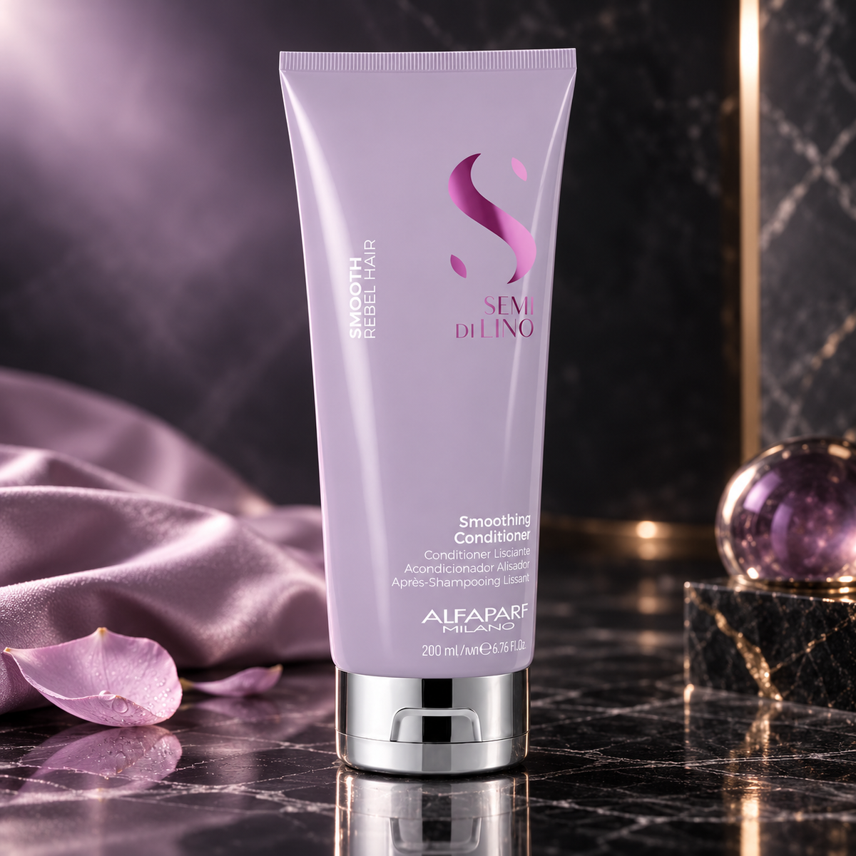 Alfaparf Milano Semi Di Lino Smooth 200 ml — campagna premium NewBelle