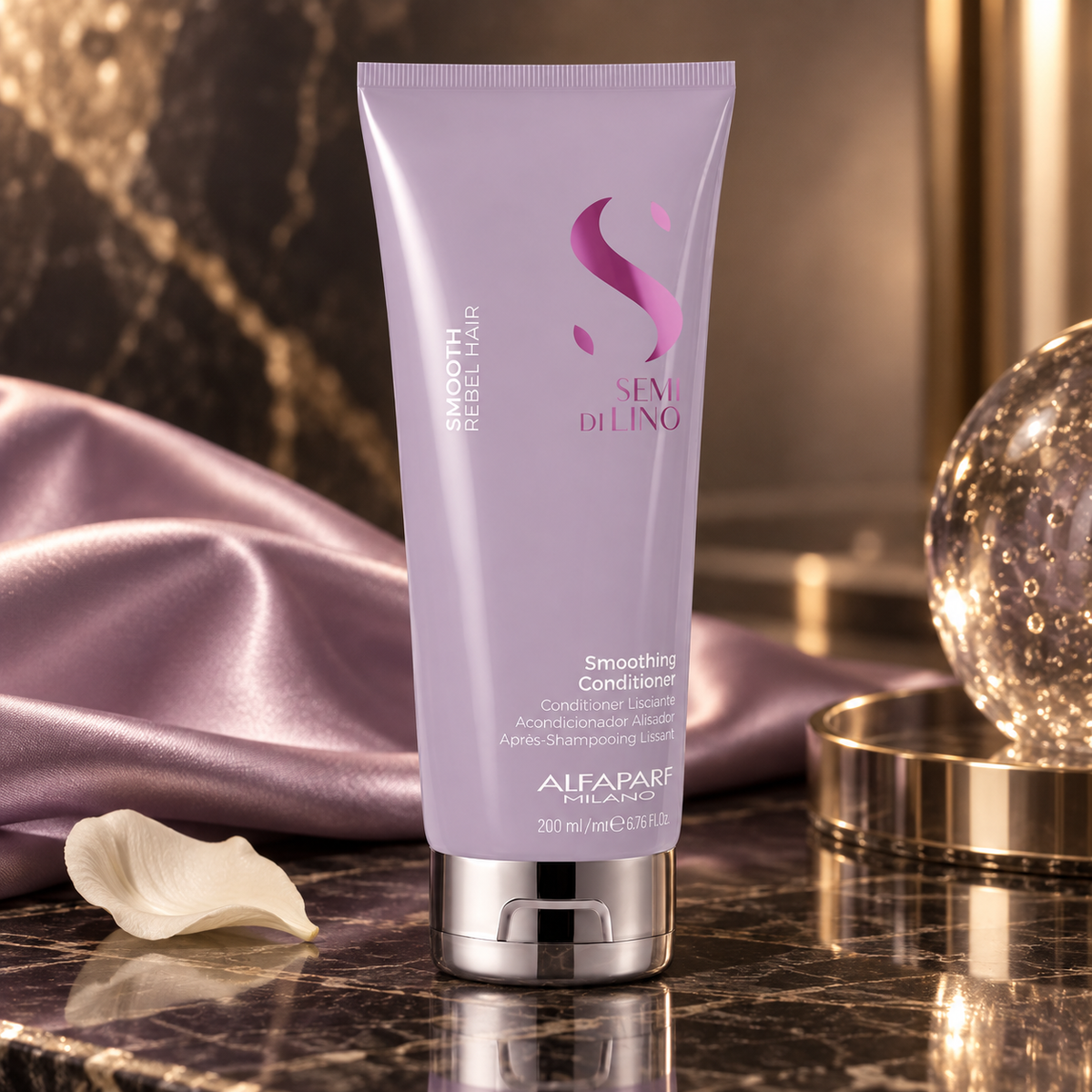 Alfaparf Milano Semi Di Lino Smooth 200 ml — lifestyle editoriale NewBelle
