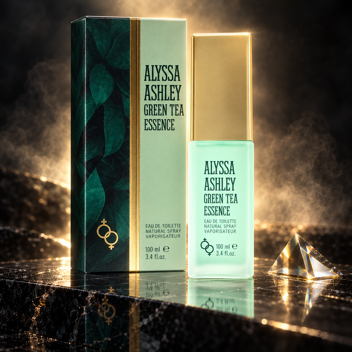 Alyssa Ashley Green Tea Essence Eau de Toilette (donna) 100 ml — scena luxury NewBelle 2