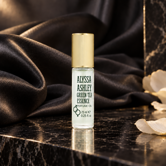 Alyssa Ashley Green Tea Essence Olio profumato (donna) 7.5 ml — scena luxury NewBelle 1