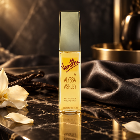 Alyssa Ashley Vanilla Eau de Toilette (donna) 25 ml — scena luxury NewBelle 1