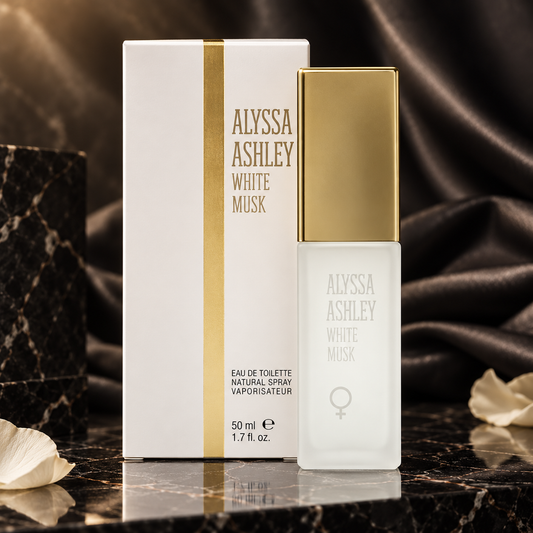 Alyssa Ashley White Musk Eau de Toilette (donna) 50 ml — scena luxury NewBelle 1