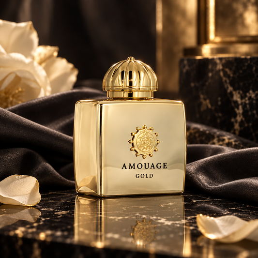 Amouage Gold Woman — scena luxury NewBelle 1