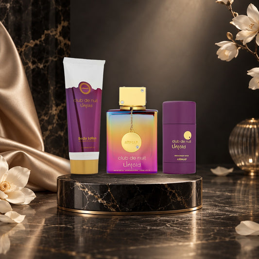 Club de Nuit Untold EDP 105 ml + DST 75 g + latte per il corpo 100 ml - NewBelle luxury