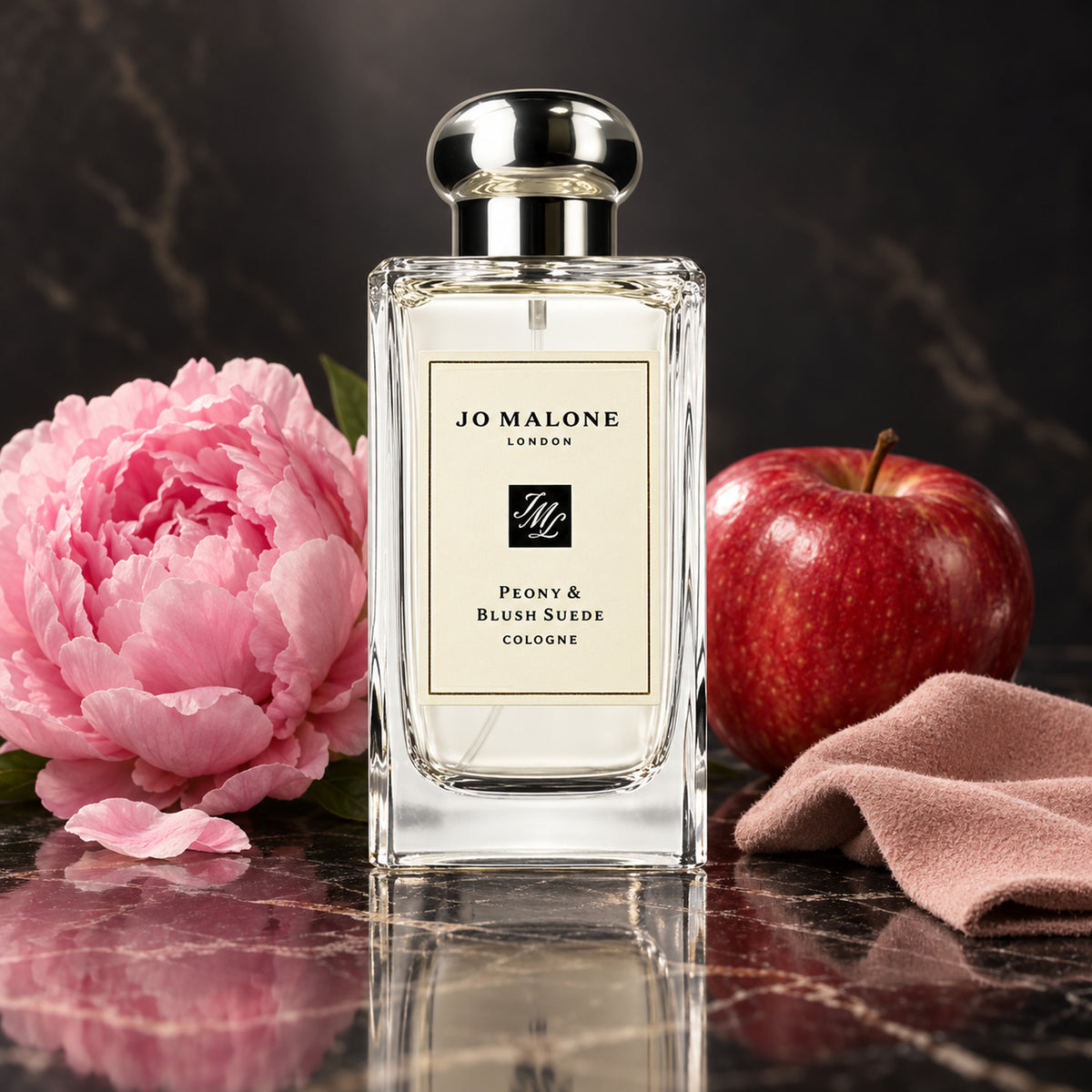 Jo Malone Peony & Blush Suede, 100 ml — flacone con note olfattive