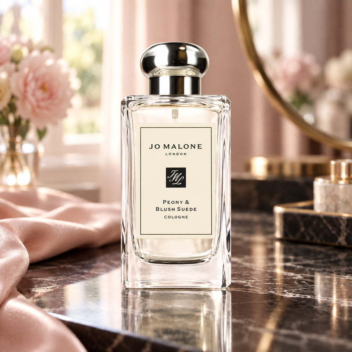 Jo Malone Peony & Blush Suede, 100 ml — ambientazione lifestyle