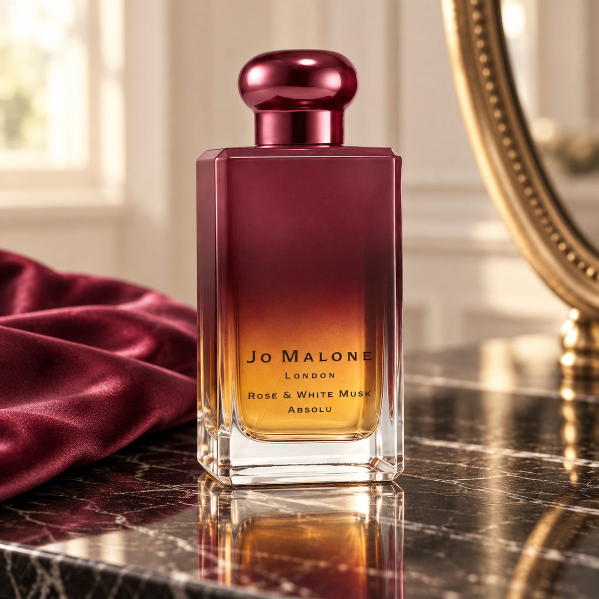 Jo Malone Rose & White Musk Absolu, 100 ml — ambientazione lifestyle
