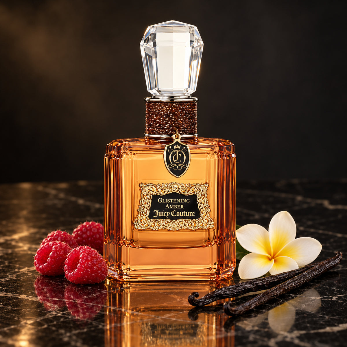 Juicy Couture Glistening Amber, 100 ml — flacone con note olfattive