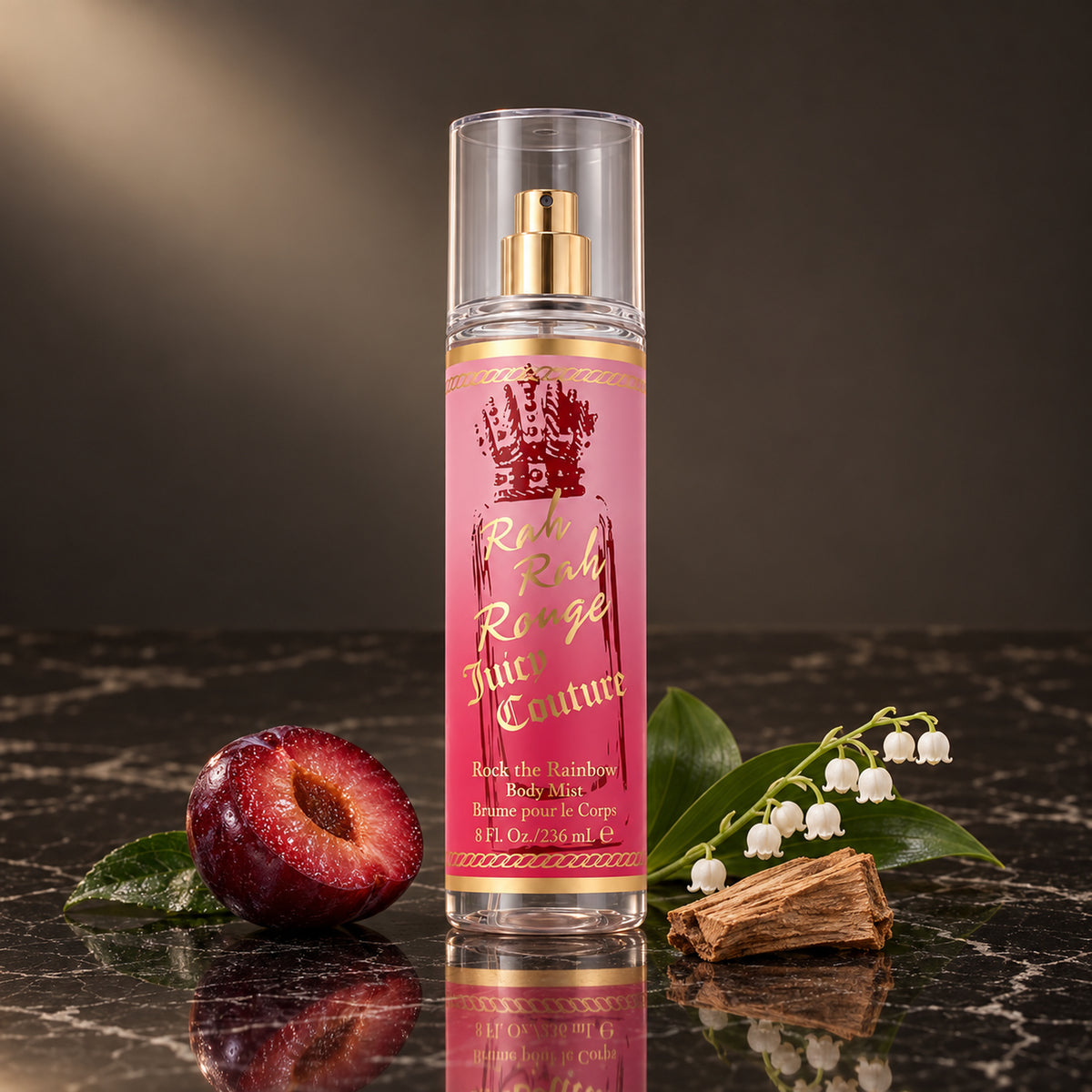Juicy Couture Rah Rah Rouge, 236 ml — flacone con note olfattive