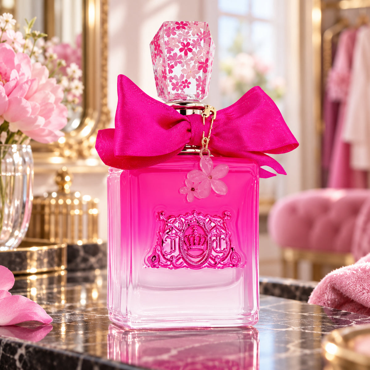 Juicy Couture Viva La Juicy Petals Please, 100 ml — ambientazione lifestyle
