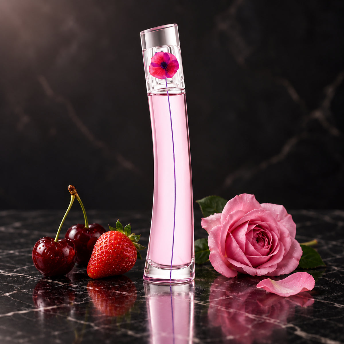 Kenzo Flower By Kenzo Cherry Poppy, 100 ml — flacone con note olfattive