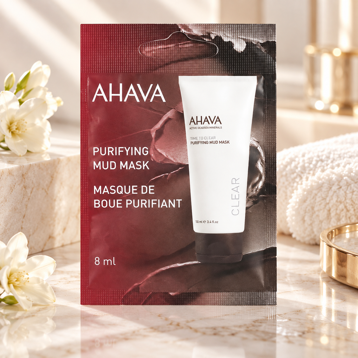 Clear Time To Clear Face Mask — ambientazione chiara NewBelle