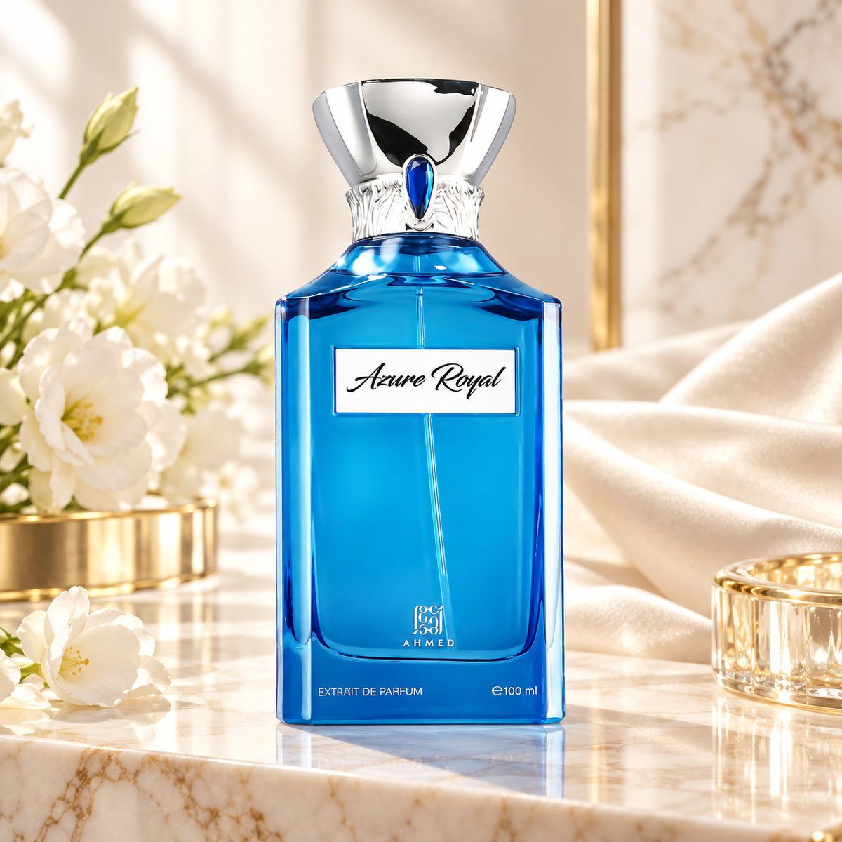 Azure Royal Extrait de parfum (unisex) 100 ml — ambientazione chiara NewBelle