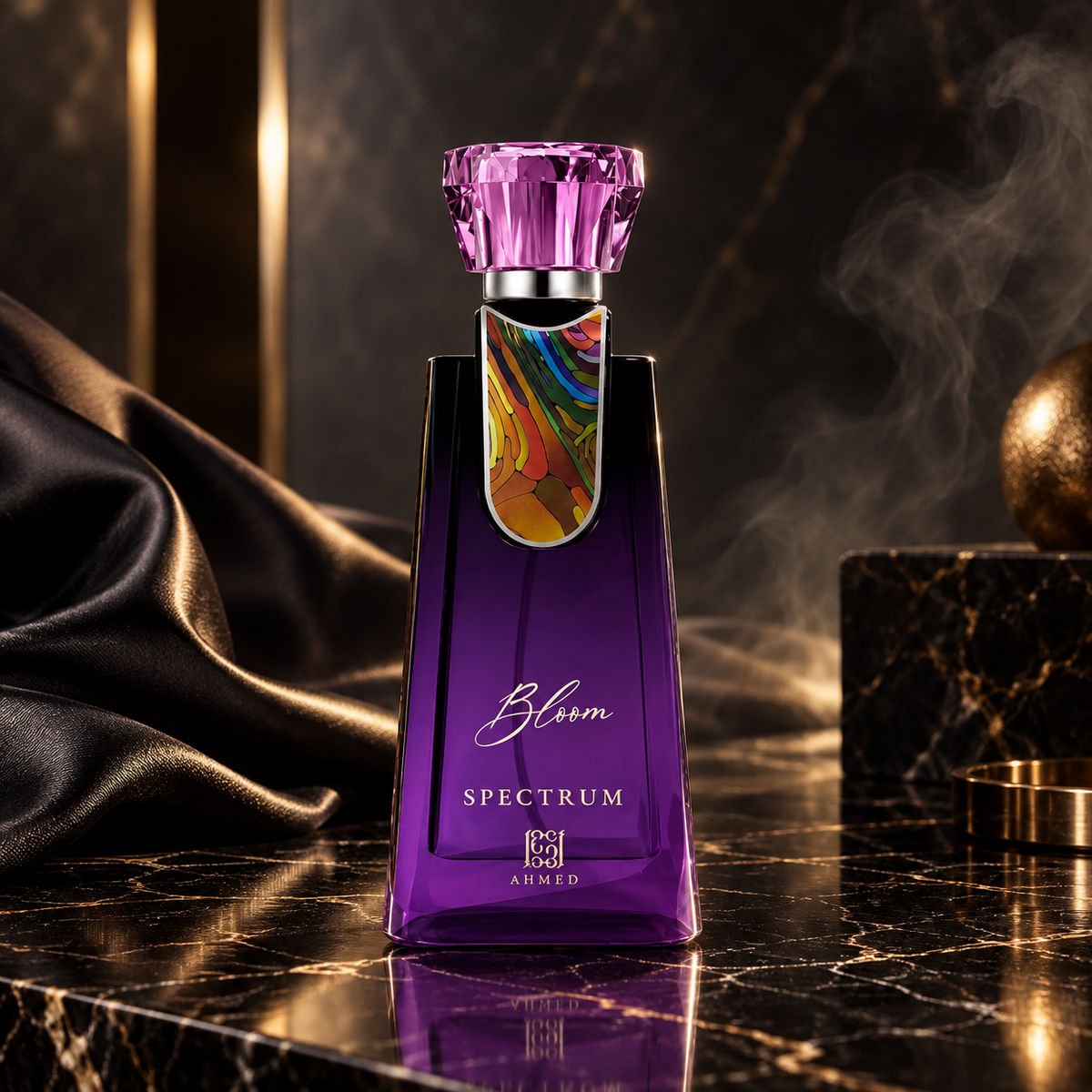 Bloom Spectrum — ambientazione luxury scura