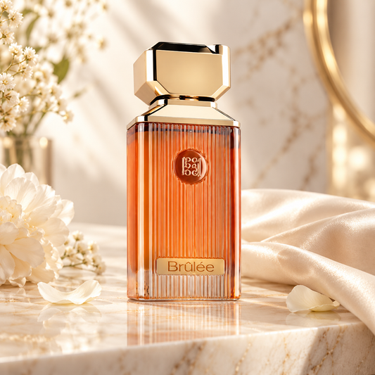 Brûlée Extrait de parfum (unisex) 100 ml — ambientazione chiara NewBelle