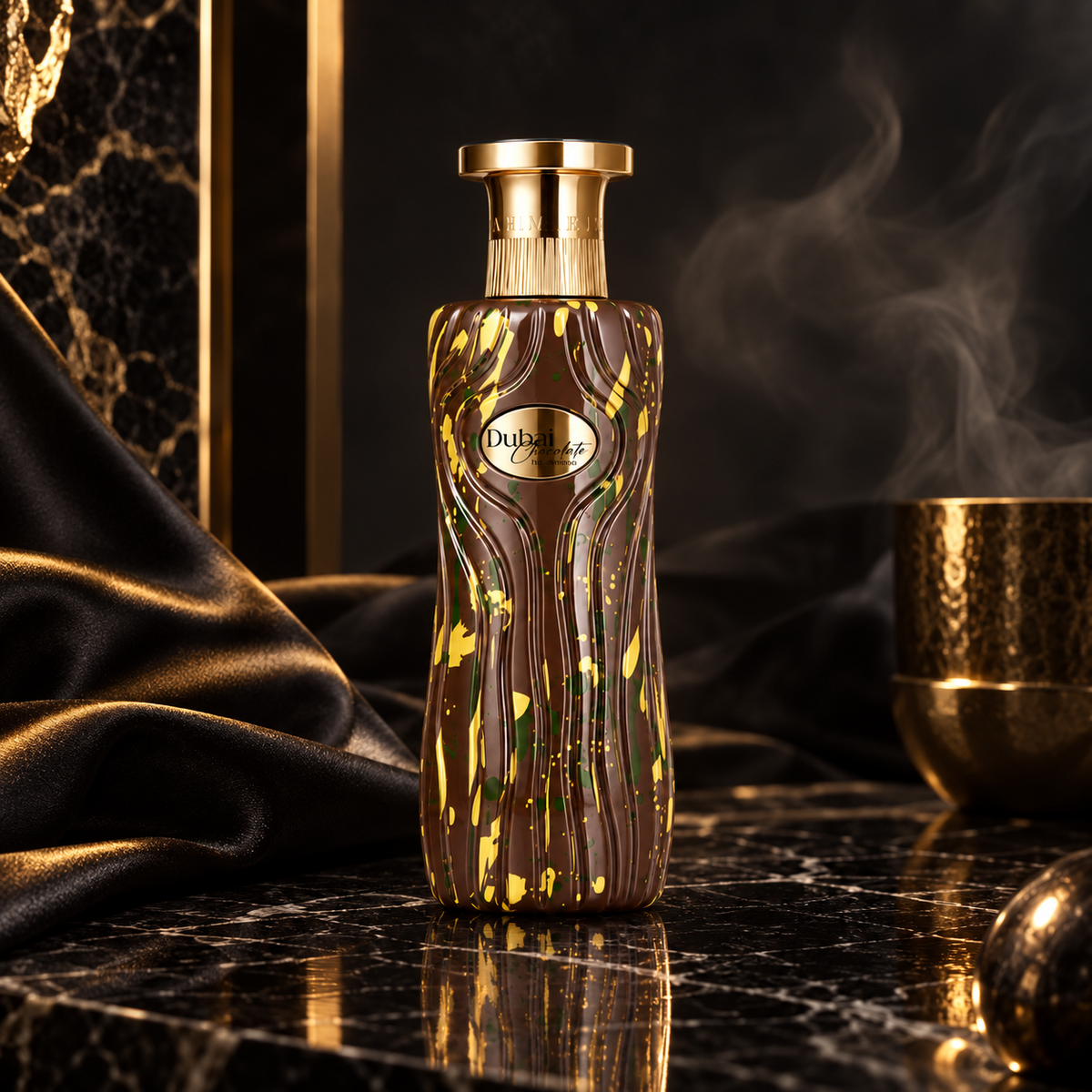 Dubai Chocolate — ambientazione luxury scura