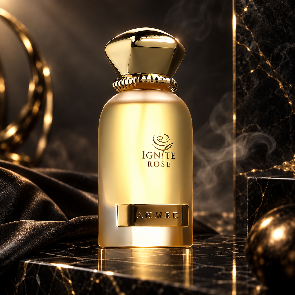 Ignite Rose — ambientazione luxury scura