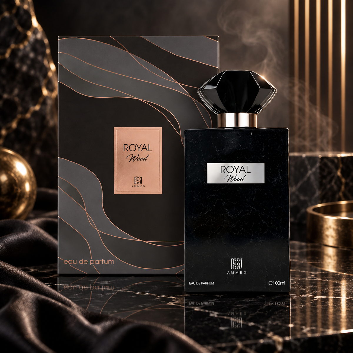 Royal Wood — ambientazione luxury scura