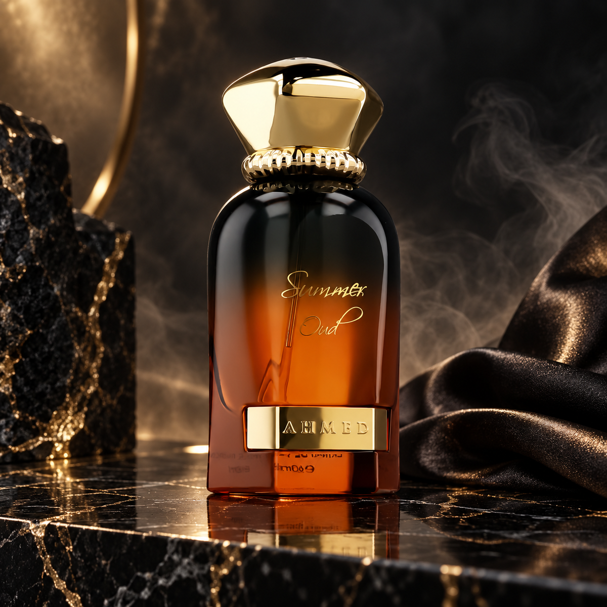 Summer Oud — ambientazione luxury scura