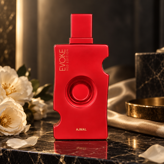 Evoke Red Edition Her – ambientazione luxury NewBelle editoriale